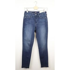 NWT NYDJ Ami‎ Skinny Ankle Jeans 2 Dark Wash Blue Denim Released Hem Mid Rise